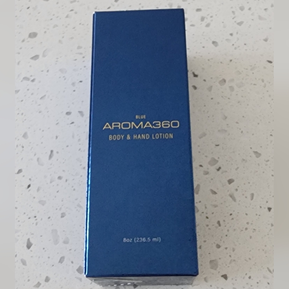 Aroma360 Blue Body & Hand Lotion, 8 oz. Brand New.